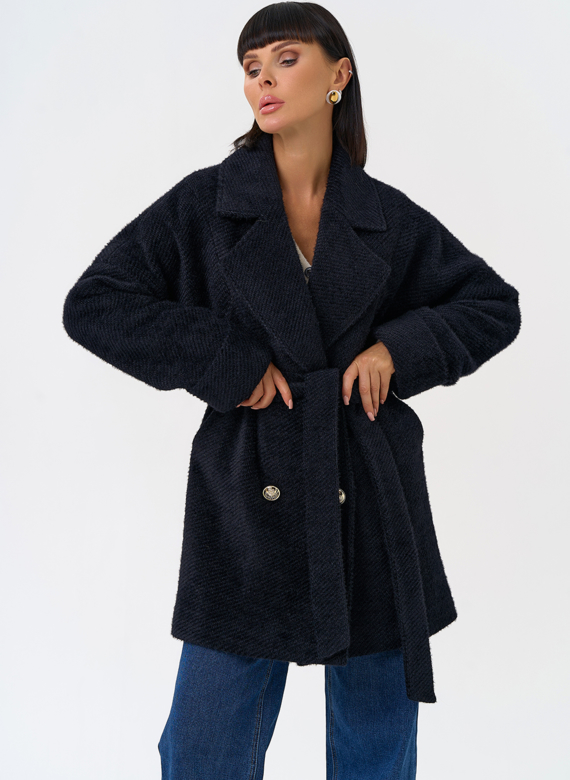 Женское полупальто с английским воротником