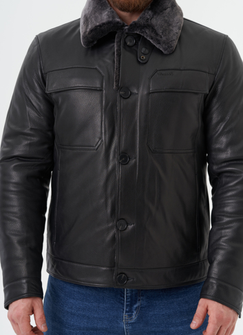 Мужская куртка из натуральной кожи