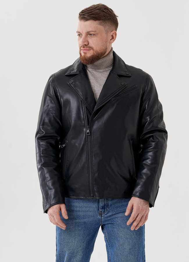 фото Мужская куртка - косуха из эко кожи  модель № 24465