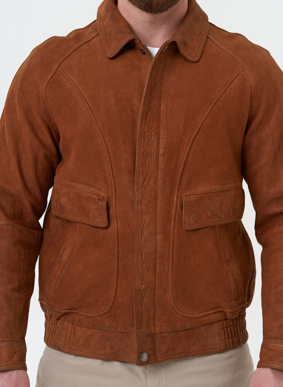 Мужская куртка из натуральной кожи 