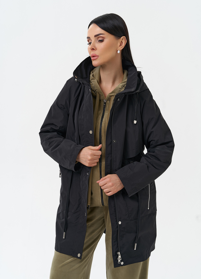 Плащ женский с капюшоном модель № 30040 универмаг малина