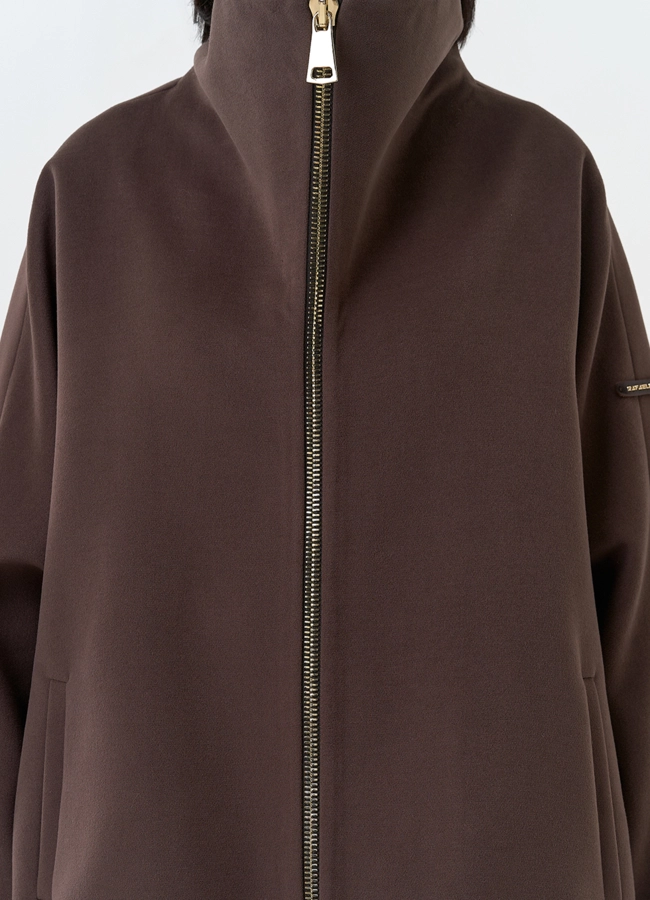 Женское укороченное пальто с высоким воротником модель № 32558 универмаг малина