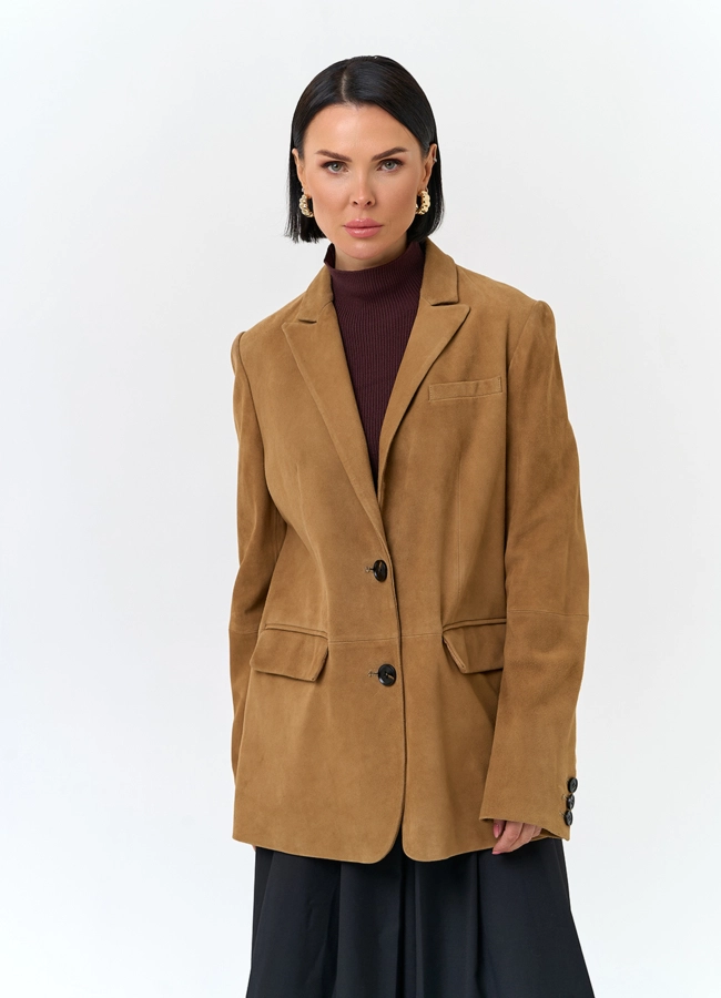 Жакет из натуральной замши модель № 30371 универмаг малина