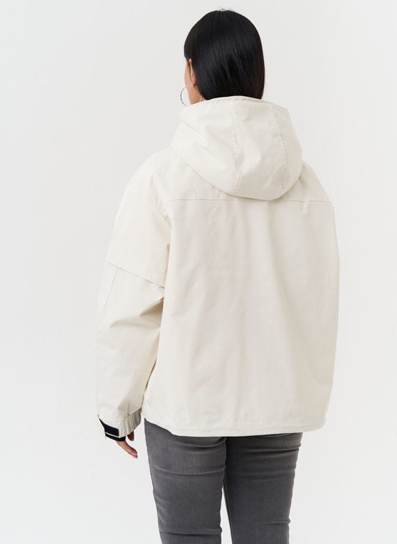 Двойная утепленная куртка с капюшоном