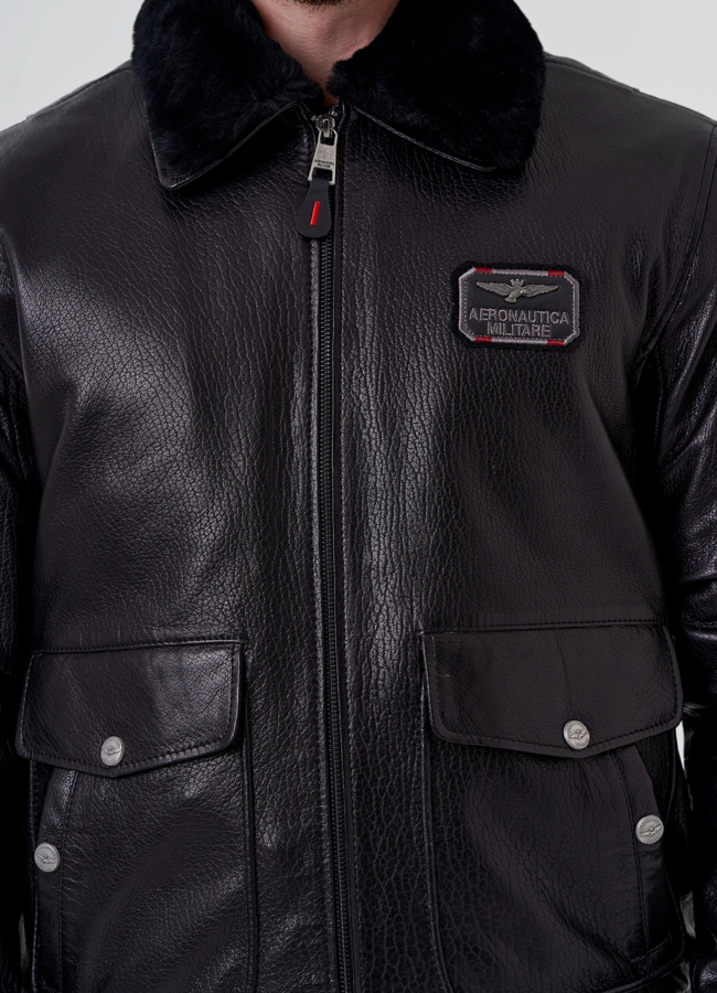 Мужская куртка - пилот из натуральной кожи модель № 24396 универмаг малина